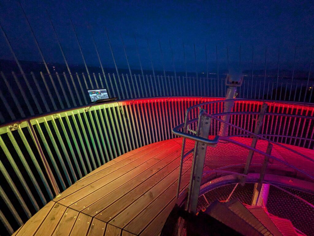 walkway architecture rgbw lightshow wead